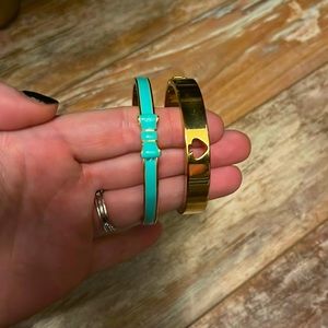 Set of 2 gold Kate Spade Stackable bracelets
